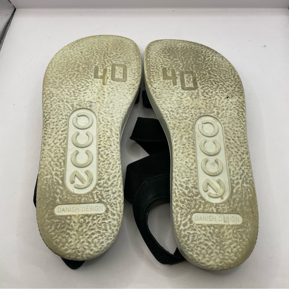 ECCO Women's Flowt Elastic Sandal black size 40 US9.5 - Picture 6 of 6